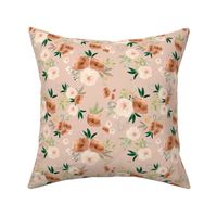 8" Santa Fe Watercolor Florals // Peach