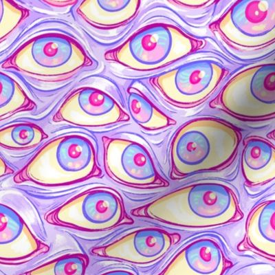 Wall of Eyes in Purple 2X