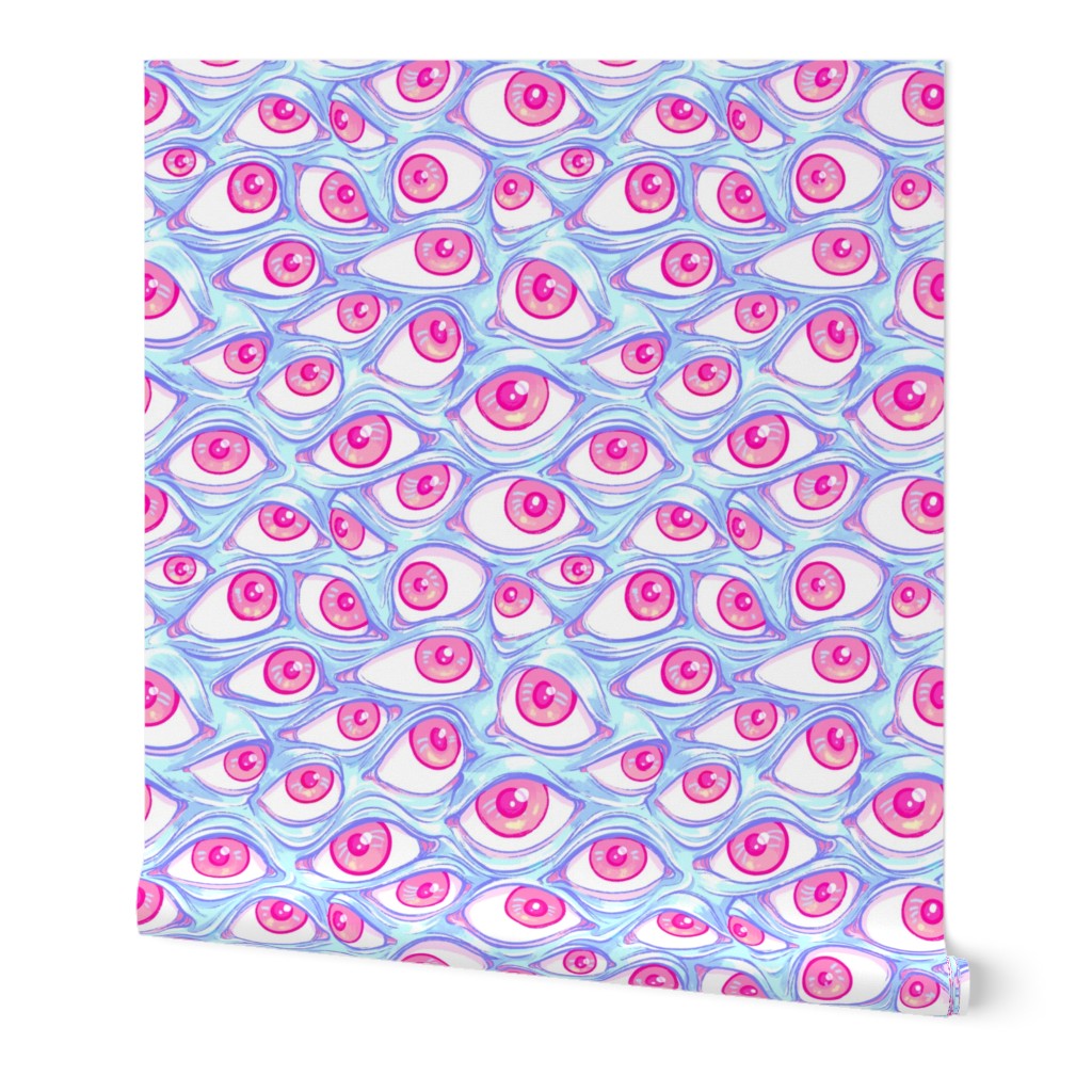 Wall of Eyes in Baby Blue 2X