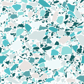 Terrazzo Aqua and Green