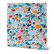 Pink and Blue Terrazzo - Large