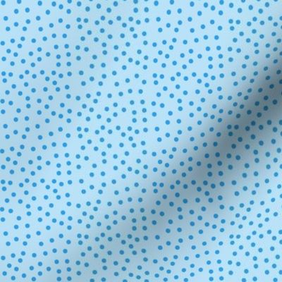 Twinkling Dots of Summer Daze Blue on Baby Blue - Small Scale