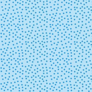 Twinkling Dots of Summer Daze Blue on Baby Blue - Small Scale