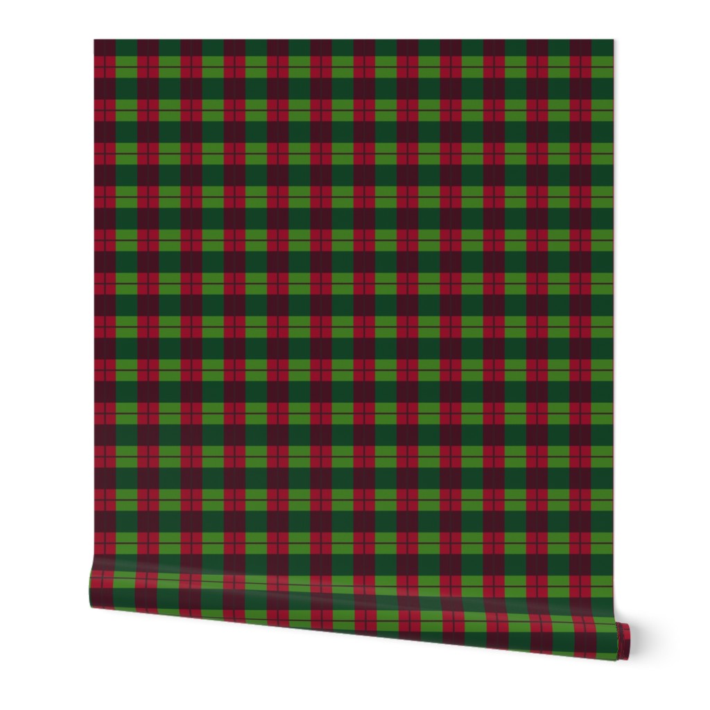 Christmas Red and Green Tartan Plaid