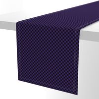 Diagonal Purple and Black Mini 1/4 Inch Buffalo Checks