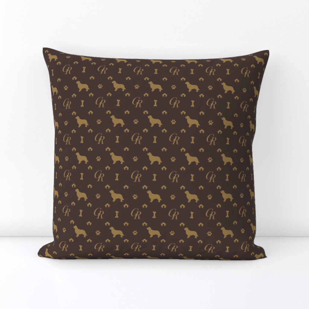 Louis Golden Retrievers Luxury Dog Pattern