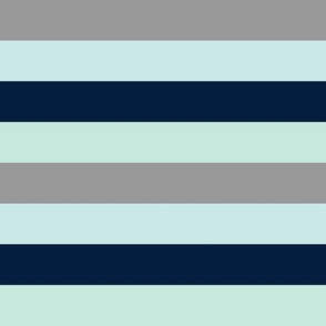 Stripes 1" (navy + gray)