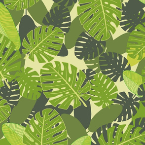 Jungle Leaves Green