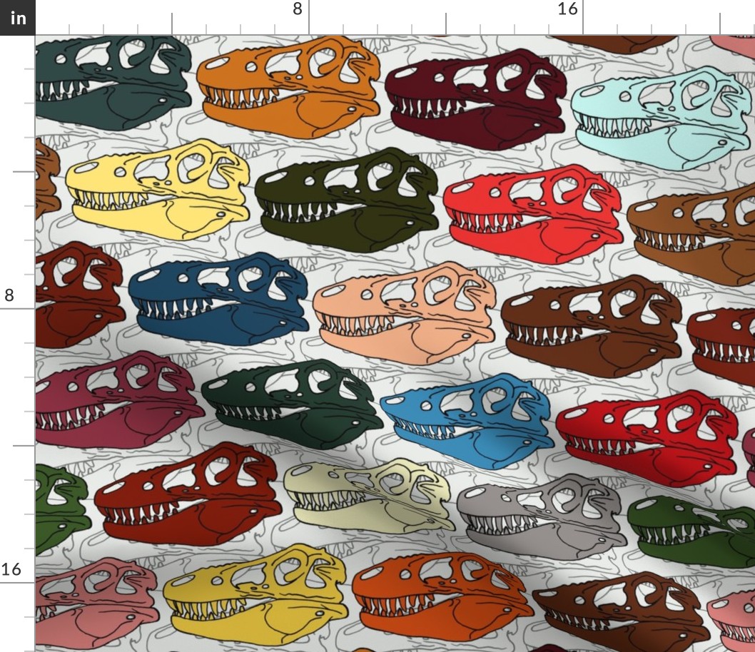 elegant t-rex skulls