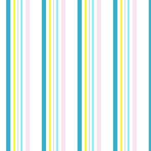  Pink, yellow and grren stripes small. Part of the coordinated collection “Watercolor and Stripes”. 