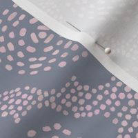 Batik Trellis - Gray and Blush