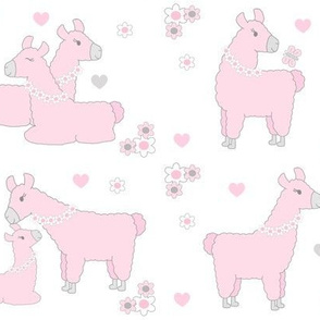 Pink Llama Baby Girl Nursery 