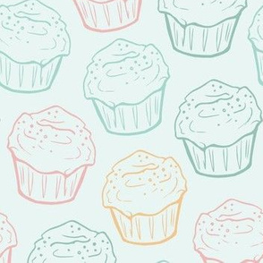 Cupcake Linework