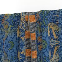 William Morris  Peacock and Dragon Border Print ~ Bright Original 