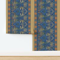 William Morris  Peacock and Dragon Border Print ~ Bright Original 