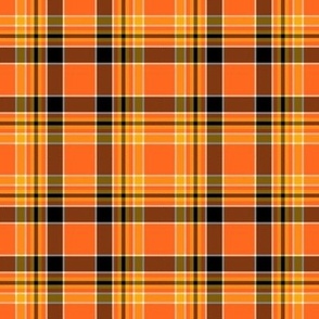 Halloween Orange Black White Plaid All Fall