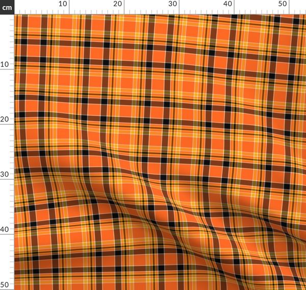 Mad for Plaid Geometric Print 20x20 Orange E by design PGN733OR16-20 20 x 20-inch 