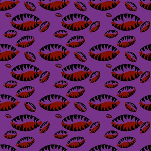 T-Rex Toothy Smiles - PurpleBlack