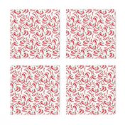 Red chili pepper cartoon seamless pattern