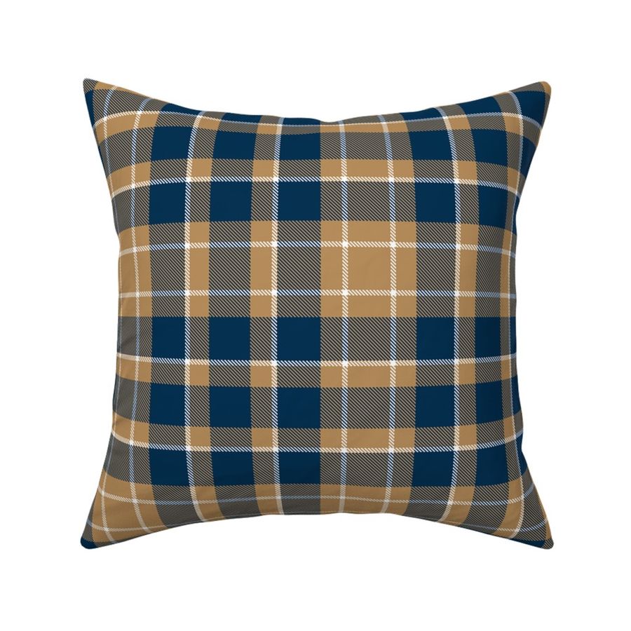 Plaid in Blue and Gold 