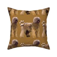 briard dog fabric