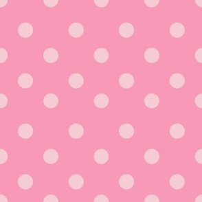 Half inch dark pink polka dot