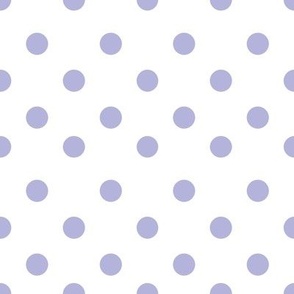 Half inch violet polka dot