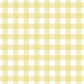 Half inch yellow gingham 