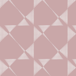 mudcloth tribal houndstooth - dusty pink