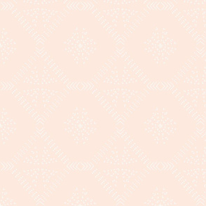 mudcloth freehand tile -pale peach - small