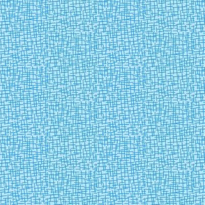 Sketchy Mesh of Summer Daze Blue on Baby Blue - Small Scale