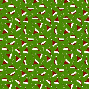 Tiny Santa Hats - Green and Red