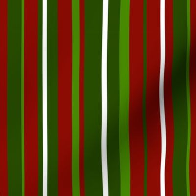 Stripes - Red and Green