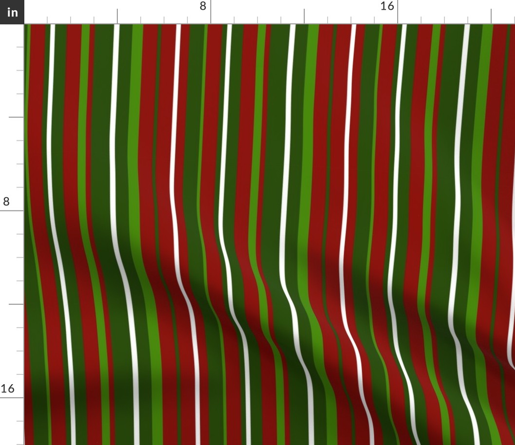 Stripes - Red and Green