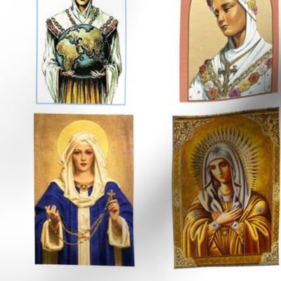blessed mother fabric template incl OLO Lasalette