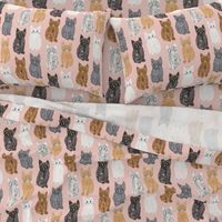 Scribble Kittens - Pink - Large