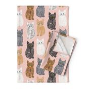 Scribble Kittens - Pink - Large