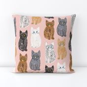 Scribble Kittens - Pink - Large