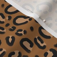 leopard print fabric - olive, animal print fabric, animal design - print