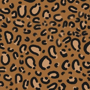 leopard print fabric - olive, animal print fabric, animal design - print