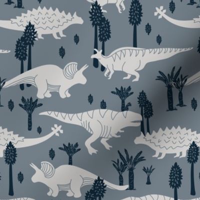 Dinosaurs - Small - Blue