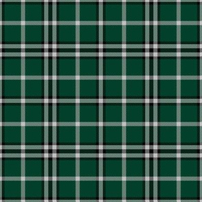 Green Silver Black Plaid 