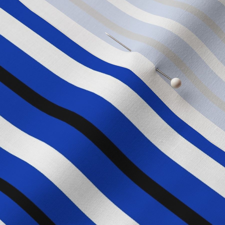 Vertical Blue White Black Stripes