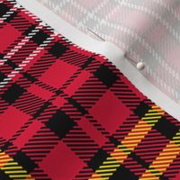 Red Yellow White Black  Plaid