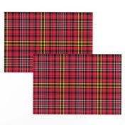 Red Yellow White Black  Plaid