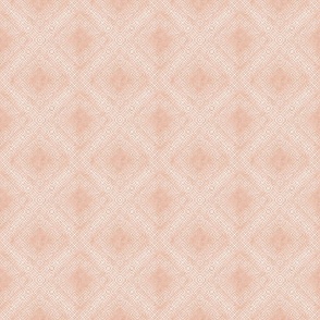 Diamond Mesh in Velvety Pastel Adobe Reversed 