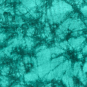 Vernal-Batik Tie Dye Crackle- Woven Texture- Teal- Large Scale