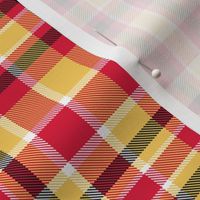 Plaid in Red Yellow Black and White