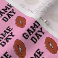 (small scale) Football - Game Day - black on pink - LAD19BS