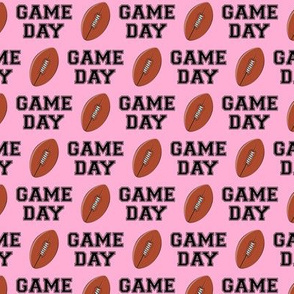 (small scale) Football - Game Day - black on pink - LAD19BS